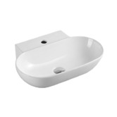 Nueva Bathware Vento Oval Wall Hung Ceramic Basin