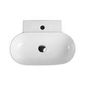 Nueva Bathware Vento Oval Wall Hung Ceramic Basin