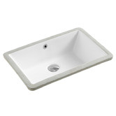 Nueva Bathware Nue Rectangular Undermount Ceramic Basin