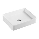 Nueva Bathware Qtro Rectangular Counter Top Ceramic Basin