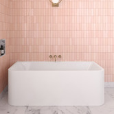 Nueva Bathware Buillion Back-to-Wall Acrylic Thin Edge Bath