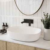 Nueva Bathware Evea Round-Edge Rectangular Ceramic Basin