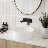 Nueva Bathware Spin Oval Angled Counter Top Ceramic Basin