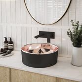Nueva Bathware Nueva 410mm Art Nickel Round Counter Top Ceramic Basin