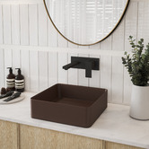 Nueva Bathware Nueva 360mm Square Counter Top Ceramic Basin