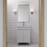 Nueva Bathware Bianca 600mm Floor Standing Ceramic Top Vanity with Basin