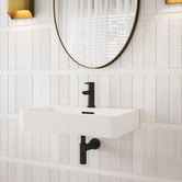 Nueva Bathware Vento Rectangular Wall Hung Ceramic Basin