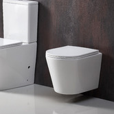 Nueva Bathware Zara Rimless Wall Hung Toilet Pan