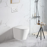 Nueva Bathware Zara Rimless Wall Hung Toilet Pan