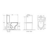 Nueva Bathware Vera Tornado Flush Back-To-Wall Toliet Suite