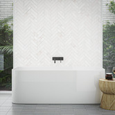 Nueva Bathware Buillion Back-to-Wall Acrylic Thin Edge Bath