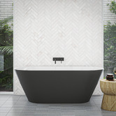 Nueva Bathware Iseo Free-Standing Acrylic Thin Edge Bath