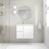 Nueva Bathware 75cm Bianca Right-Hand Door Wall Mounted Vanity with Basin