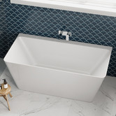 Nueva Bathware Fortuna 1500mm Back-To-Wall Acrylic Thin Edge Bath