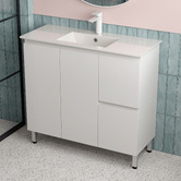 Nueva Bathware 900mm Bianca Slim Right-Hand Drawers Vanity with Basin