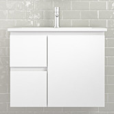 Nueva Bathware 75cm Bianca Right-Hand Door Wall Mounted Vanity with Basin