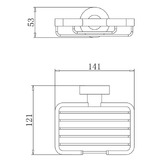 Nueva Bathware Knight Steel Soap Dish Holder