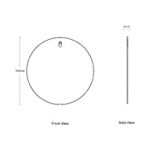 Nueva Bathware Nueva 700mm Wall Hung Copper-Free Round Mirror
