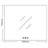 Nueva Bathware Nueva Rectangle LED Mirror