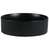 Nueva Bathware Jade 360mm Matte Black Ceramic Round Above Counter Basin