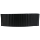 Nueva Bathware Jade 360mm Matte Black Ceramic Round Above Counter Basin