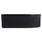 Nueva Bathware Jade 410mm Matte Black Ceramic Arch Above Counter Basin