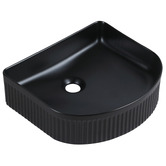 Nueva Bathware Jade 410mm Matte Black Ceramic Arch Above Counter Basin