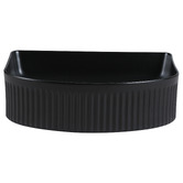 Nueva Bathware Jade 410mm Matte Black Ceramic Arch Above Counter Basin