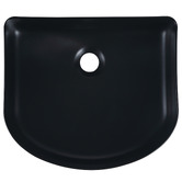 Nueva Bathware Jade 410mm Matte Black Ceramic Arch Above Counter Basin