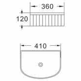 Nueva Bathware Jade 410mm Matte Black Ceramic Arch Above Counter Basin