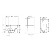 Nueva Bathware Zara Rimless Back-To-Wall Toilet Suite