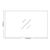 Nueva Bathware Ozias 1200mm Rectangle LED Bathroom Mirror