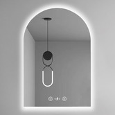 Nueva Bathware Ozias 600mm Arched LED Bathroom Mirror