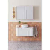 Nueva Bathware Airlie 900mm Wall Hung Single Vanity with Quartz Stone Countertop