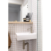 Nueva Bathware Nueva 450mm Rectangular Ceramic Wall-Hung Basin with Right Tap Hole