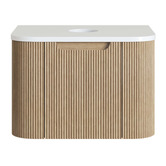 Nueva Bathware Airlie 600mm Wall Hung Single Vanity with Quartz Stone Countertop