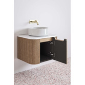 Nueva Bathware Airlie 600mm Wall Hung Single Vanity with Quartz Stone Countertop