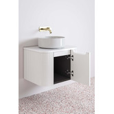 Nueva Bathware Airlie 600mm Wall Hung Single Vanity with Quartz Stone Countertop