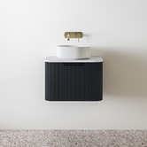 Nueva Bathware Airlie 600mm Wall Hung Single Vanity with Quartz Stone Countertop