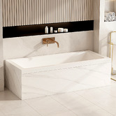 Nueva Bathware Lysandra Gloss White Acrylic Drop in Bath