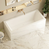 Nueva Bathware Lysandra Gloss White Acrylic Drop in Bath