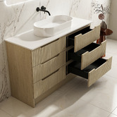 Nueva Bathware Colette 1200mm Freestanding Vanity with Stone Countertop