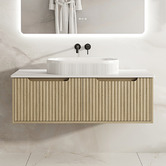 Nueva Bathware Colette 1200mm Wall Hung Single Vanity with Stone Countertop