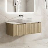 Nueva Bathware Colette 1200mm Wall Hung Single Vanity with Stone Countertop