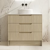 Nueva Bathware Colette 900mm Freestanding Vanity with Stone Countertop