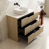 Nueva Bathware Colette 900mm Freestanding Vanity with Stone Countertop