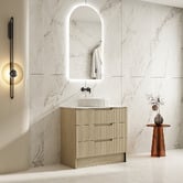 Nueva Bathware Colette 900mm Freestanding Vanity with Stone Countertop