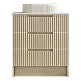 Nueva Bathware Colette 750mm Freestanding Vanity with Stone Countertop