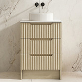 Nueva Bathware Colette 600mm Freestanding Vanity with Stone Countertop