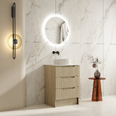 Nueva Bathware Colette 600mm Freestanding Vanity with Stone Countertop